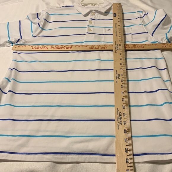 Crown & Ivy Medium blue and white striped polo. - Picture 4 of 7